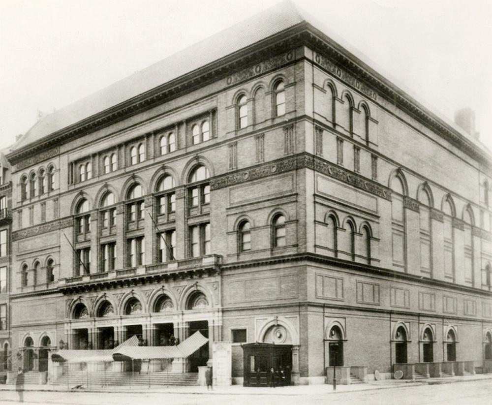 Andrew Carnegie comparable auction result: andrew carnegie on the financial health of his hall and mentioning its architect