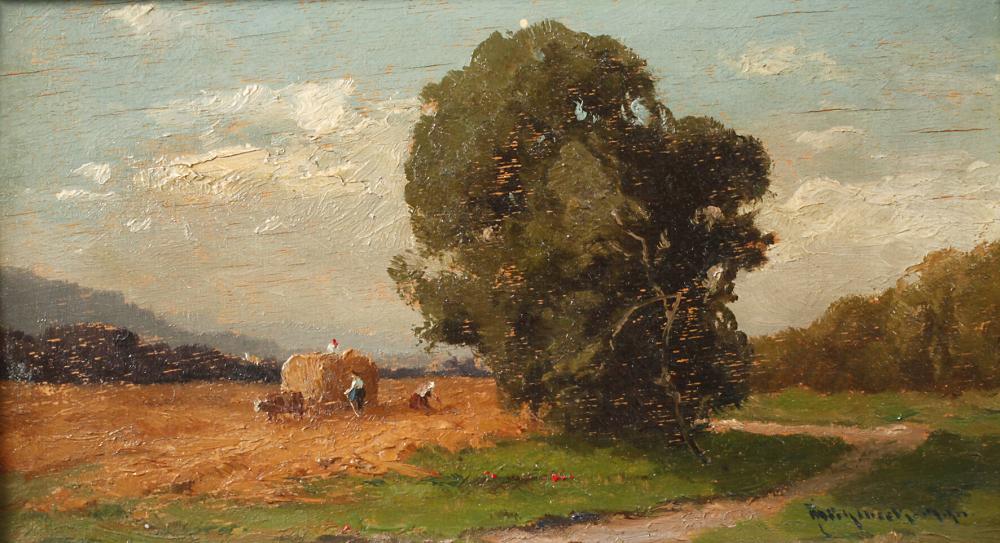 Josef Mühlbeck comparable auction result: josef m hlbeck erntelandschaft