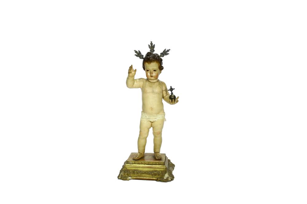Juan Martínez Montañés comparable auction result: escultura de vestir de madera ni o jes s de la bola