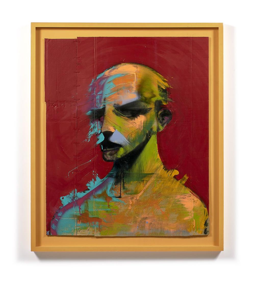 Adam Neate comparable auction result: adam neate anglais n en 1977 untitled self portrait 2006 technique mixte sur carton