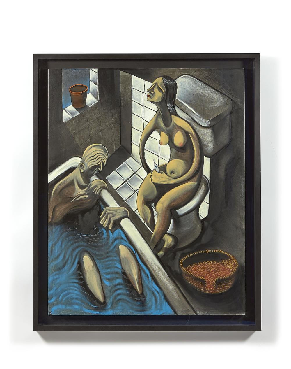 Adam Neate comparable auction result: adam neate anglais n en 1977 the test 2007 technique mixte sur toile