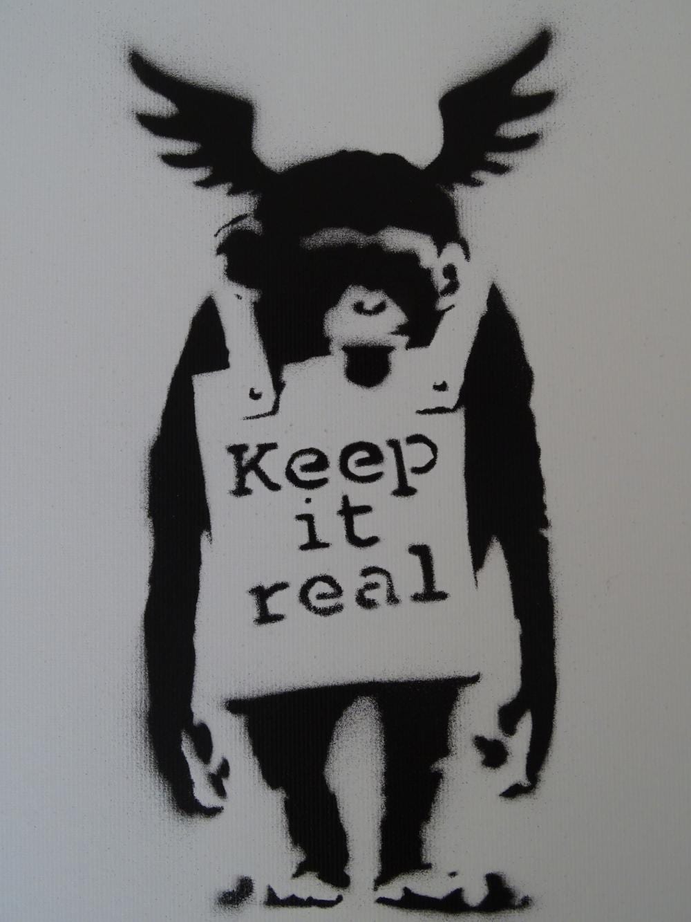 Banksy, spray graffiti art sold by Novartia, lot 81 — auction record photograph