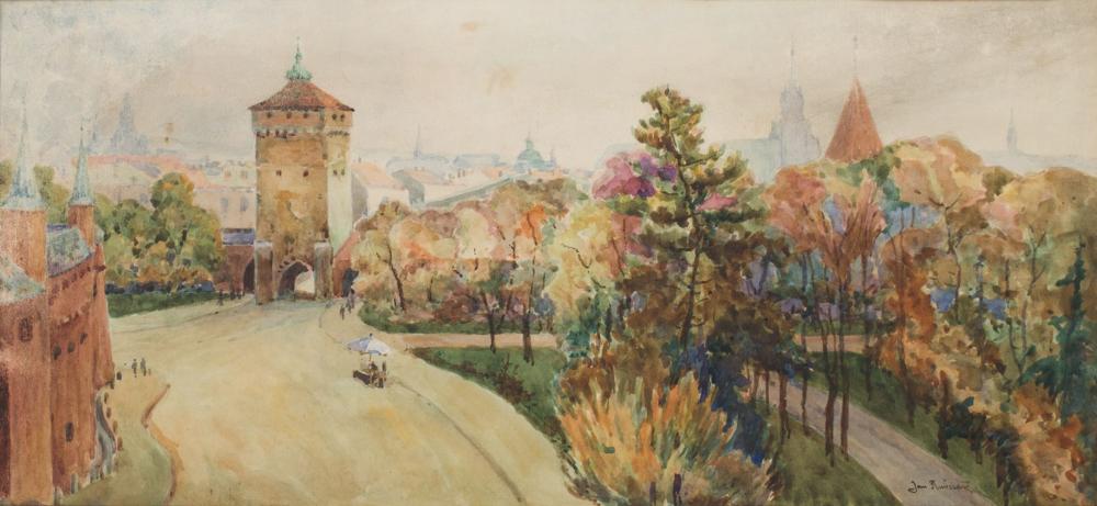 Jan Rubczak comparable auction result: jan rubczak 1884 1942 view of planty