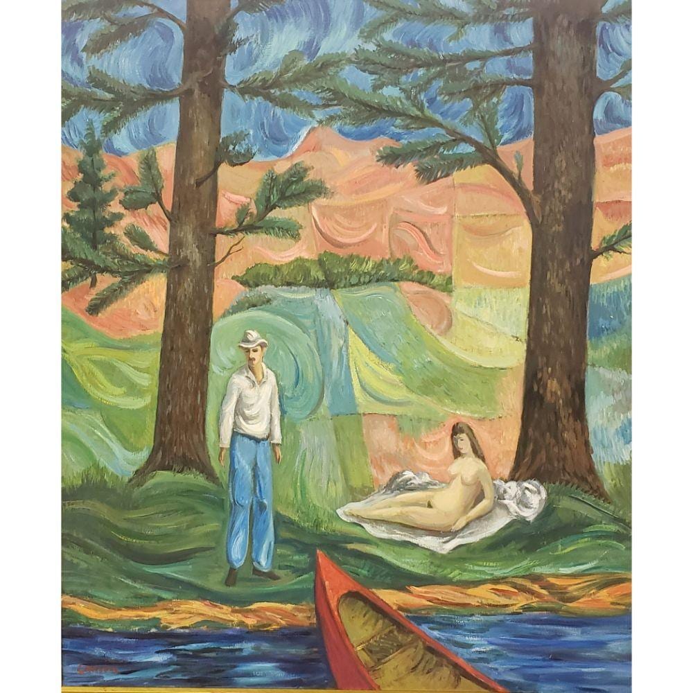 Will Lamm comparable auction result: will lamm original oil painting