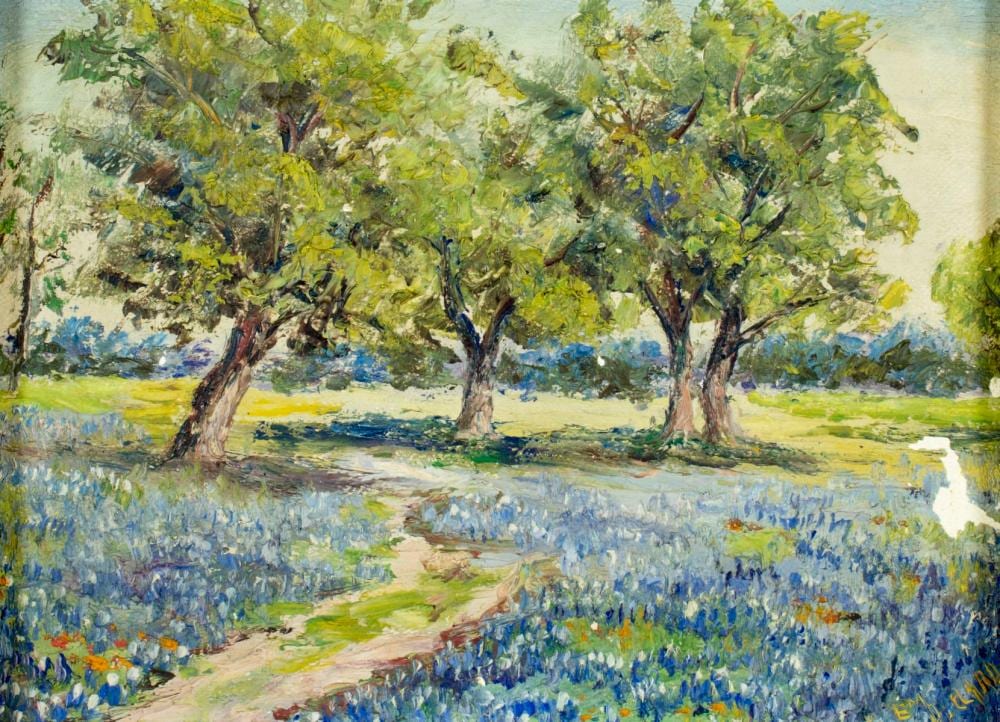 Emma Dillard comparable auction result: emily dillard texas 1879 1968 oil painting