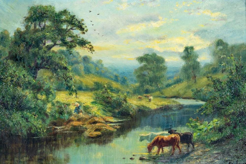William Irving comparable auction result: william irving uk 1866 1943 oil painting antique