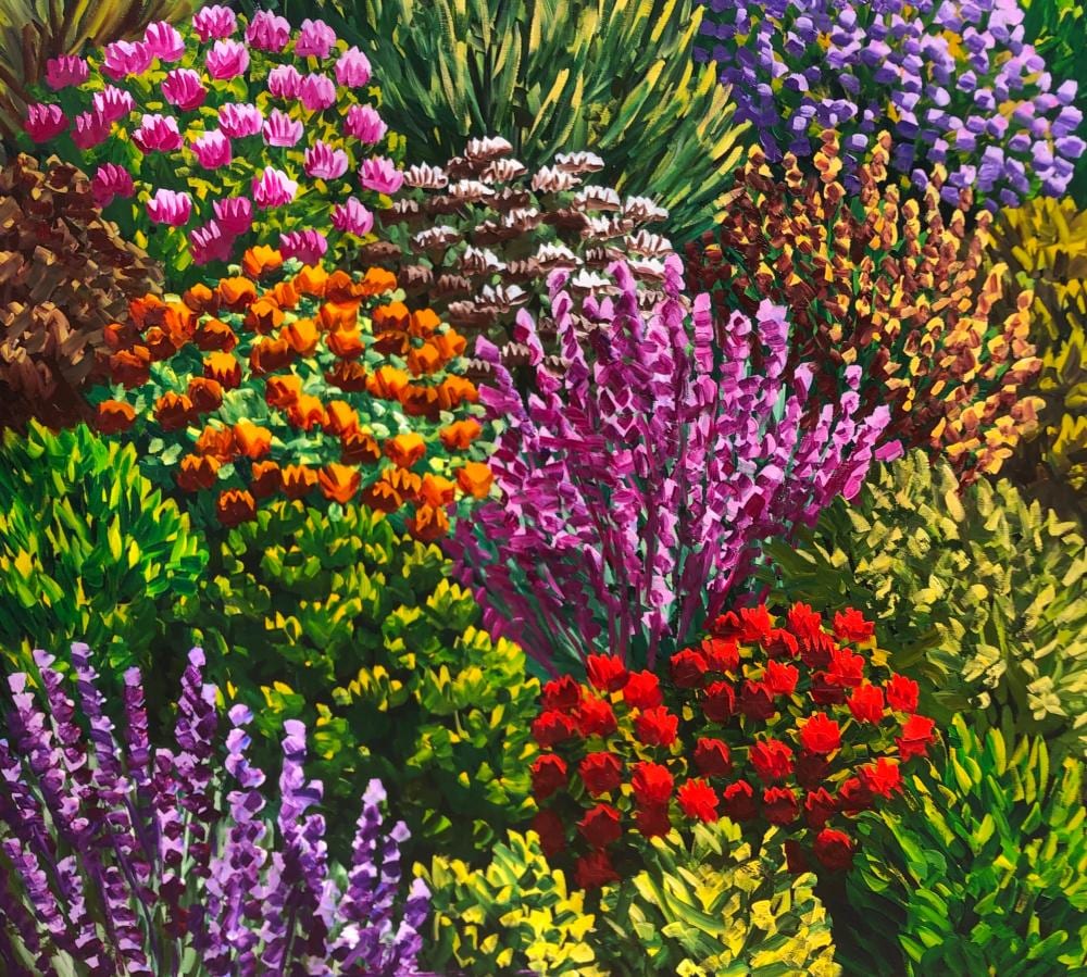 Karl Maughan comparable auction result: karl maughan sentinel road 1 oil on canvas