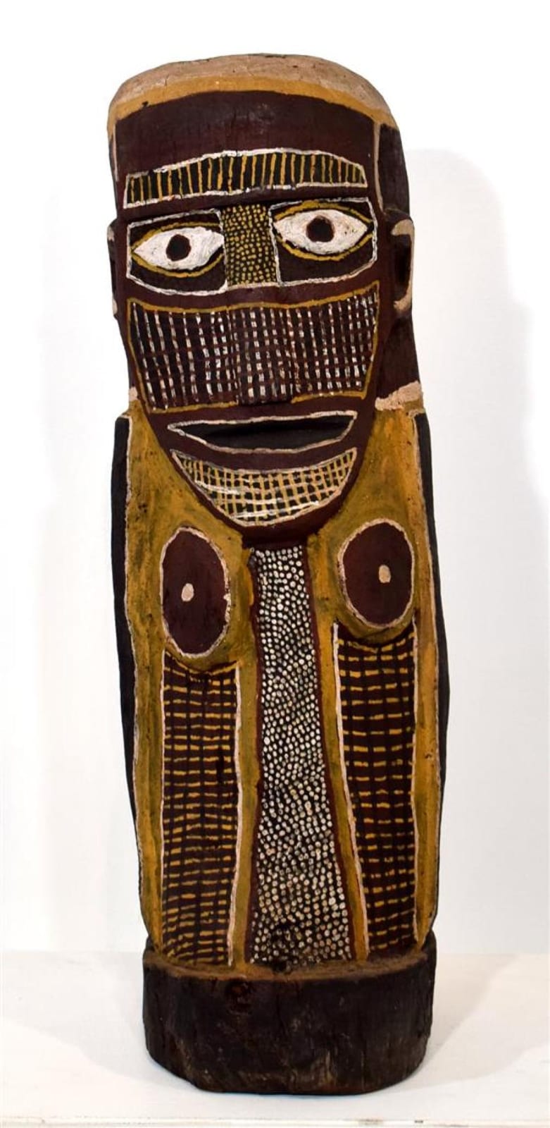 Declan Apuatimi comparable auction result: declan apuatimi 1930 1985 a hard wood figure of a woman bathurst island northern territory