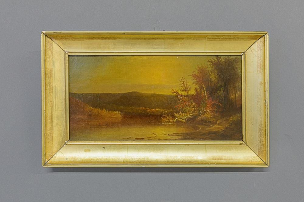 Augustus Rockwell comparable auction result: augustus rockwell oil on canvas adirondack lake