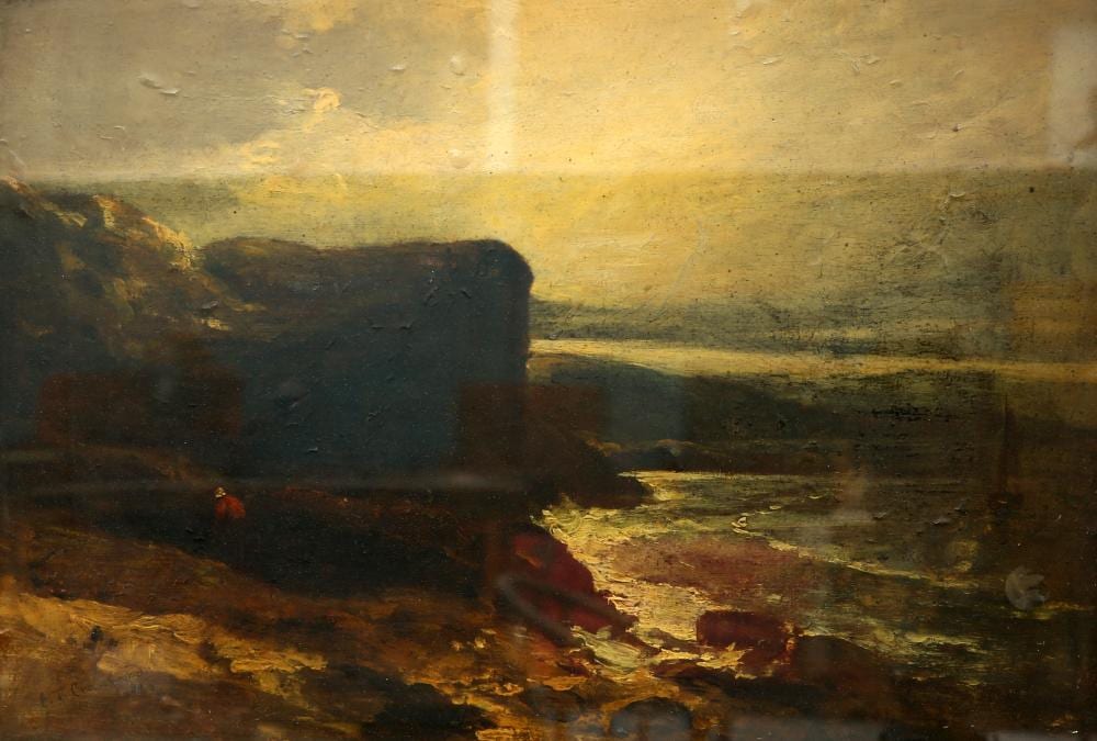 Edmund Thornton Crawford comparable auction result: edmund thornton crawford 1806 1885 figure on the coast signed and dated