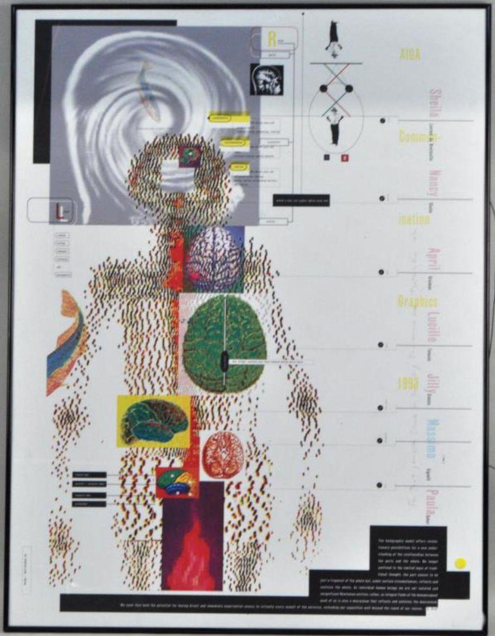 April Greiman comparable auction result: april greiman aiga exhibition poster