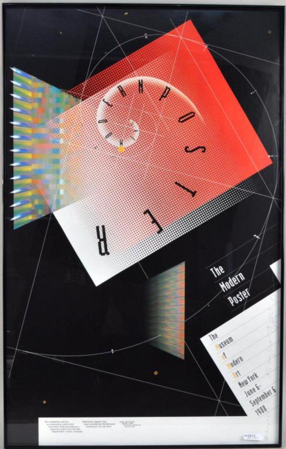 April Greiman comparable auction result: april greiman moma exhibition poster
