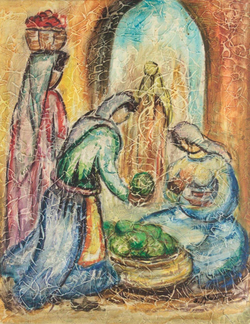 Benish Mininberg comparable auction result: benish mininberg 1902 1996 women oil on canvas