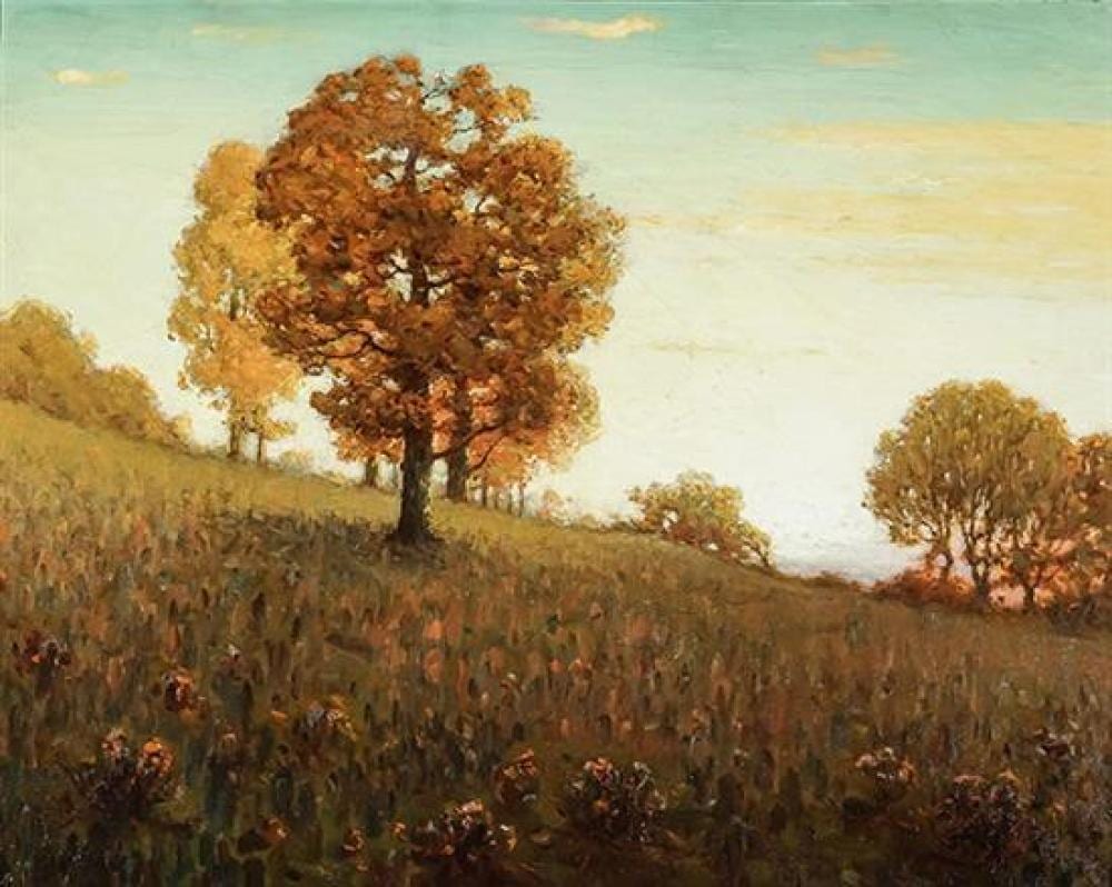 clark summers marshall american 1861 1944 autumn trees on a hillside · Weschler's · 2020-03-13 Clark Summers Marshall comparable auction result: clark summers marshall american 1861 1944 autumn trees on a hillside
