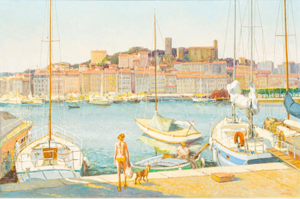 Eric Bruce McKay comparable auction result: eric bruce mckay 1907 1989 british ar le port de cannes oil on canvas