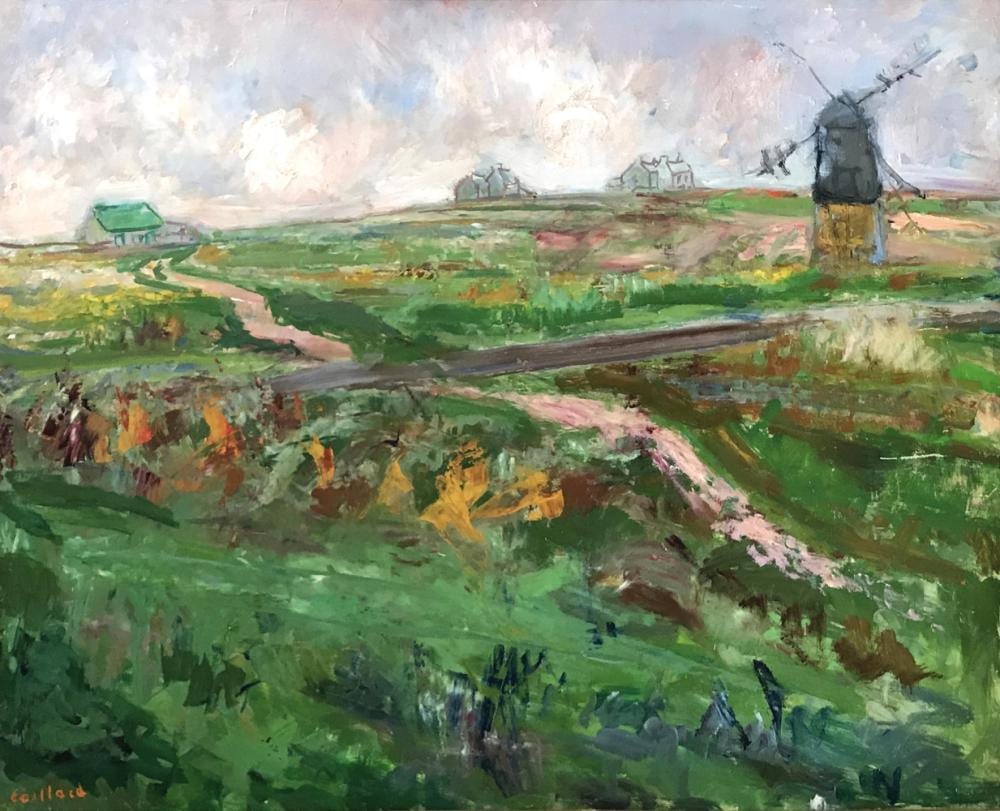 Christian Caillard comparable auction result: christian caillard 1899 1985 le moulin ouessant huile sur panneau sign en bas gauche titr au dos 92 x 73 cm