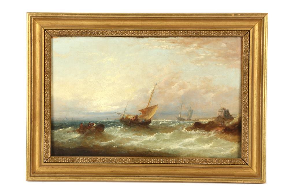 William Harry Williamson comparable auction result: william harry williamson british 1820 1883 fishermen off the coast initialled w h ws lower left oil on canvas 35 x 32 cm
