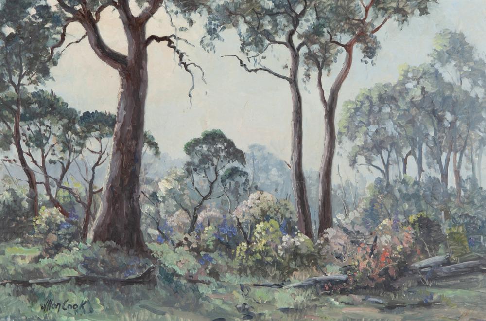 Auction comp thumbnail for ALLON COOK - MORNING MIST - Oil on board (GFL Fine Art, Lot 3)