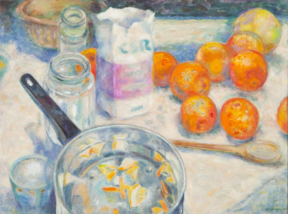 Ena Joyce comparable auction result: ena joyce marmalade oil on board