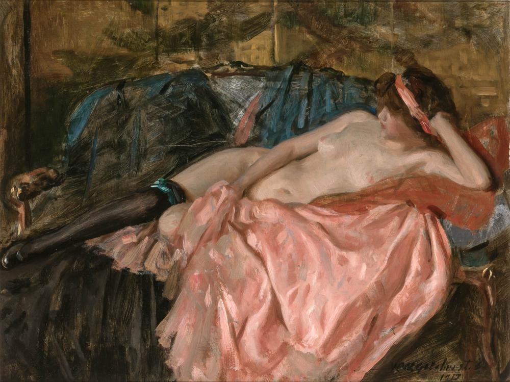 William Wallace Gilchrist comparable auction result: william wallace gilchrist jr american 1879 1926 nude 1919