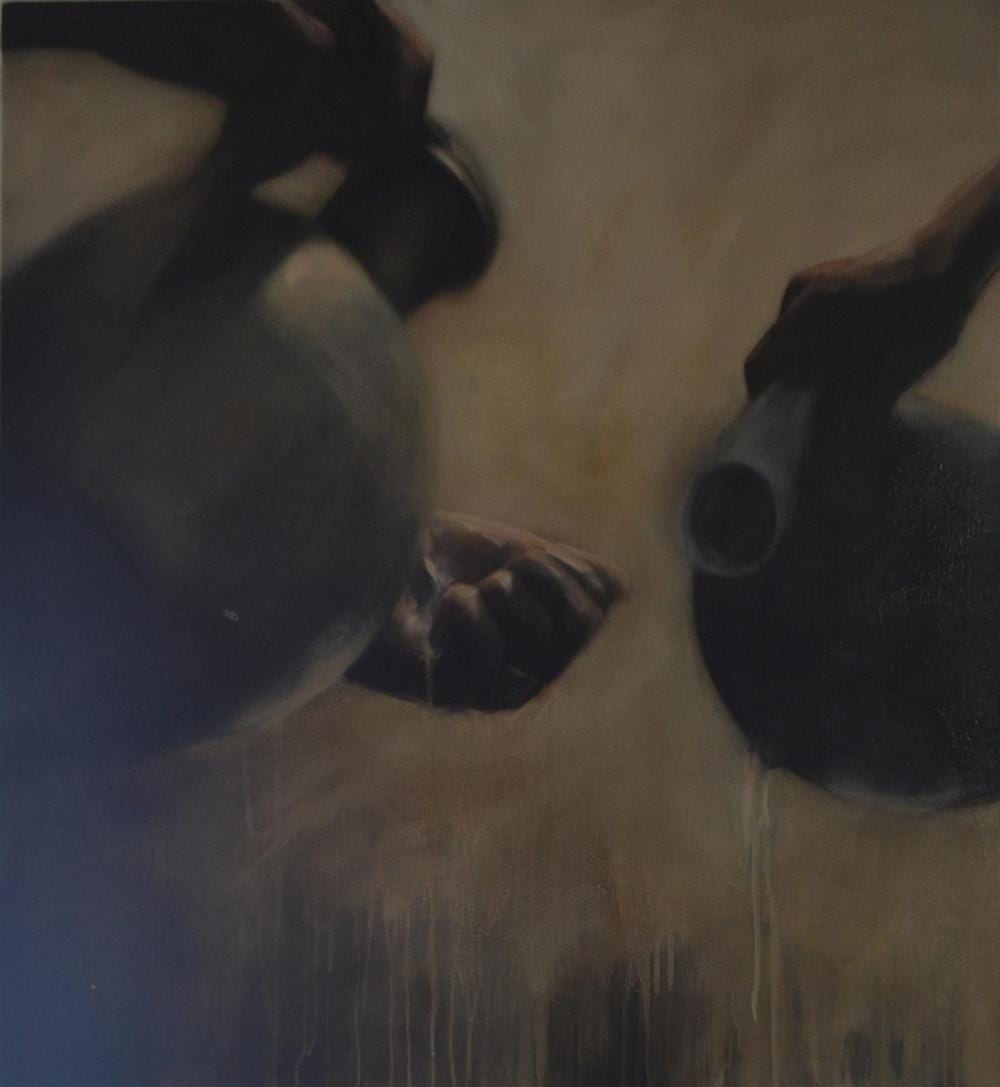 Margarita Georgiadis comparable auction result: margarita georgiadis anointed 2008 oil on canvas 92 x 92 cm