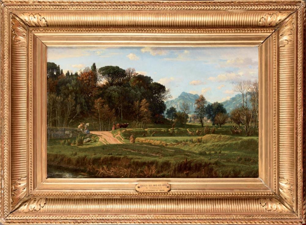 Félix Hippolyte Lanoue comparable auction result: f lix hippolyte lanoue 1812 1872 vue de l ermitage de saint cassien pr s de cannes var huile su