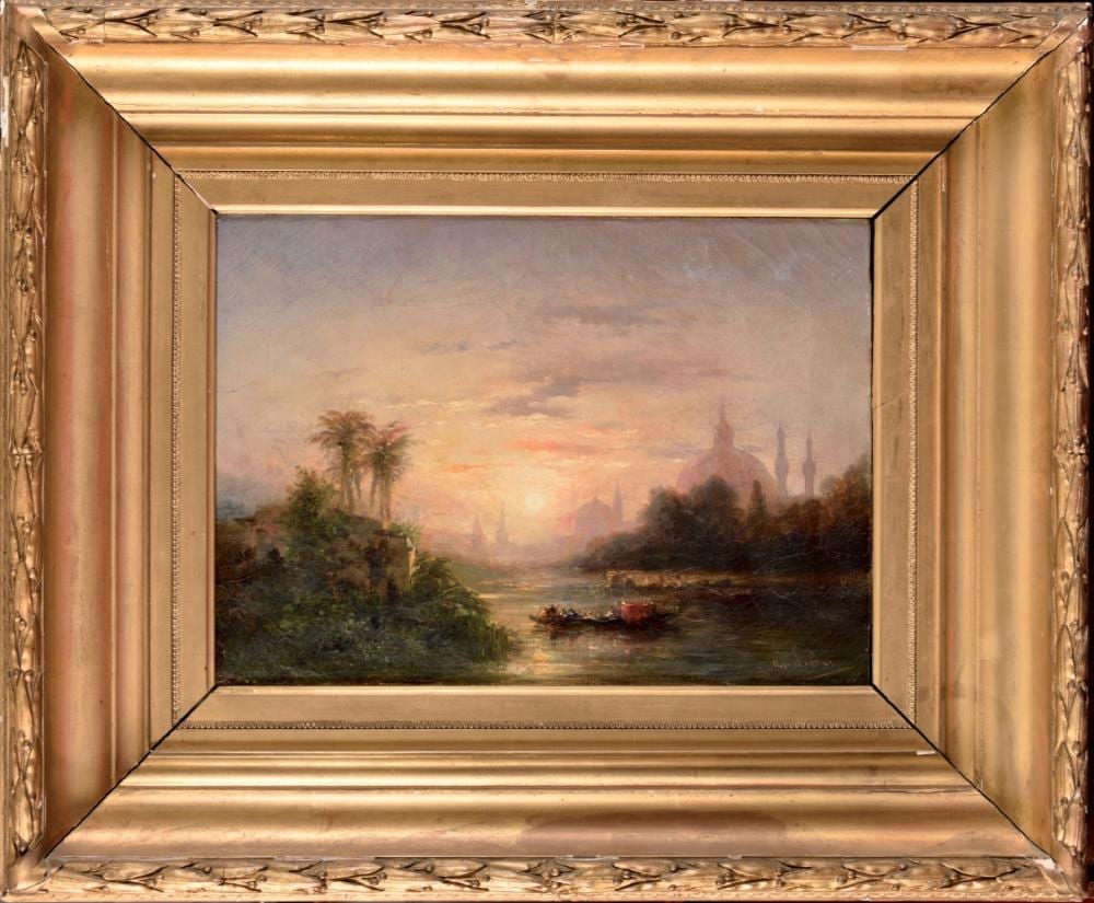 Gabriel Hippolyte Lebas comparable auction result: gabriel hippolyte lebas 1812 1880 vue de constantinople huile sur toile signature en bas droite