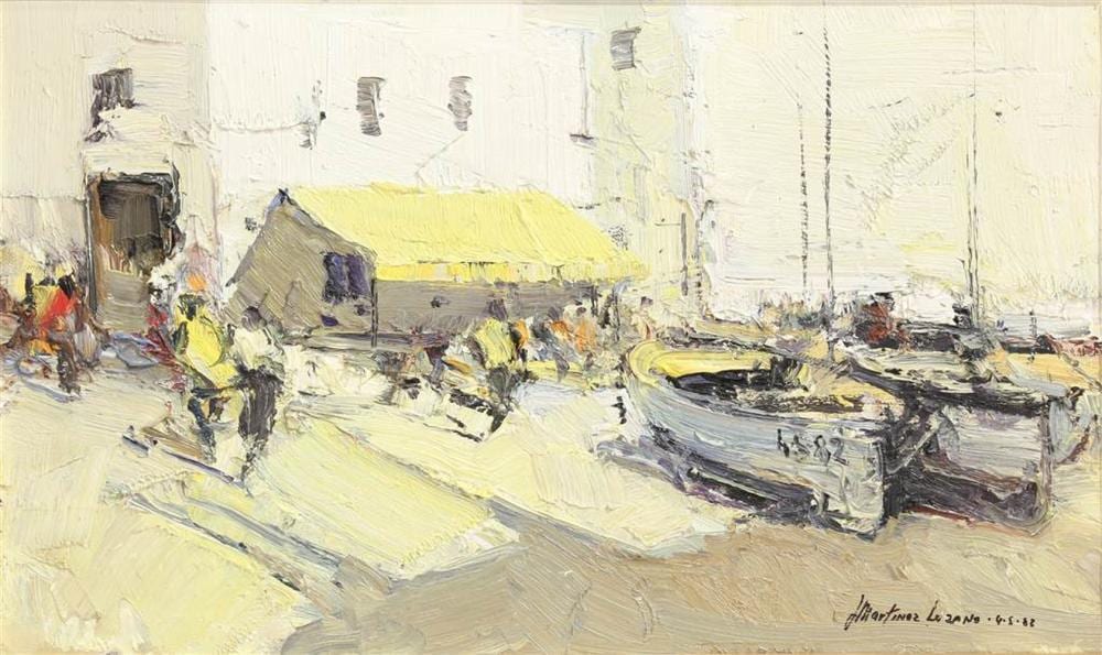 Martinez Lozano comparable auction result: josep martinez lozano 1923 2006 beached boats 1982