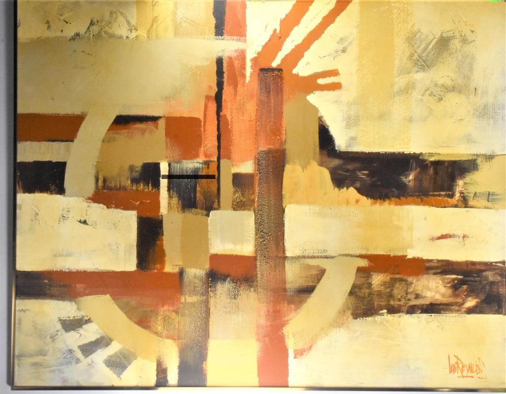 Lee Reynolds Abstract Oil on Canvas Painting sold by Searchlight Auction, lot 281 — auction record photograph