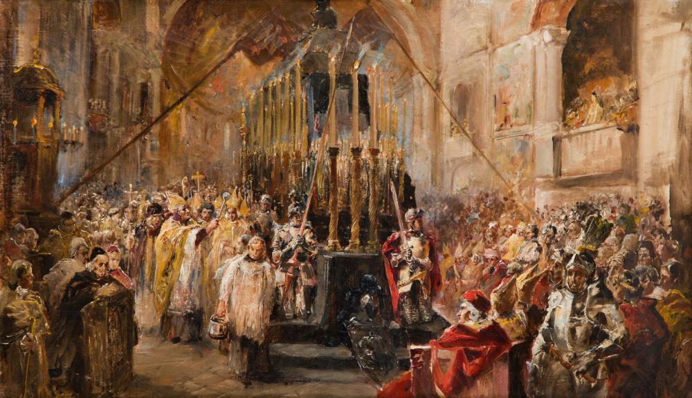 Stanislaw Kaczor-Batowski comparable auction result: stanislaw kaczor batowski 1866 1946 poslal wiec dalej stanislaw ciolek z zelechowa 1899