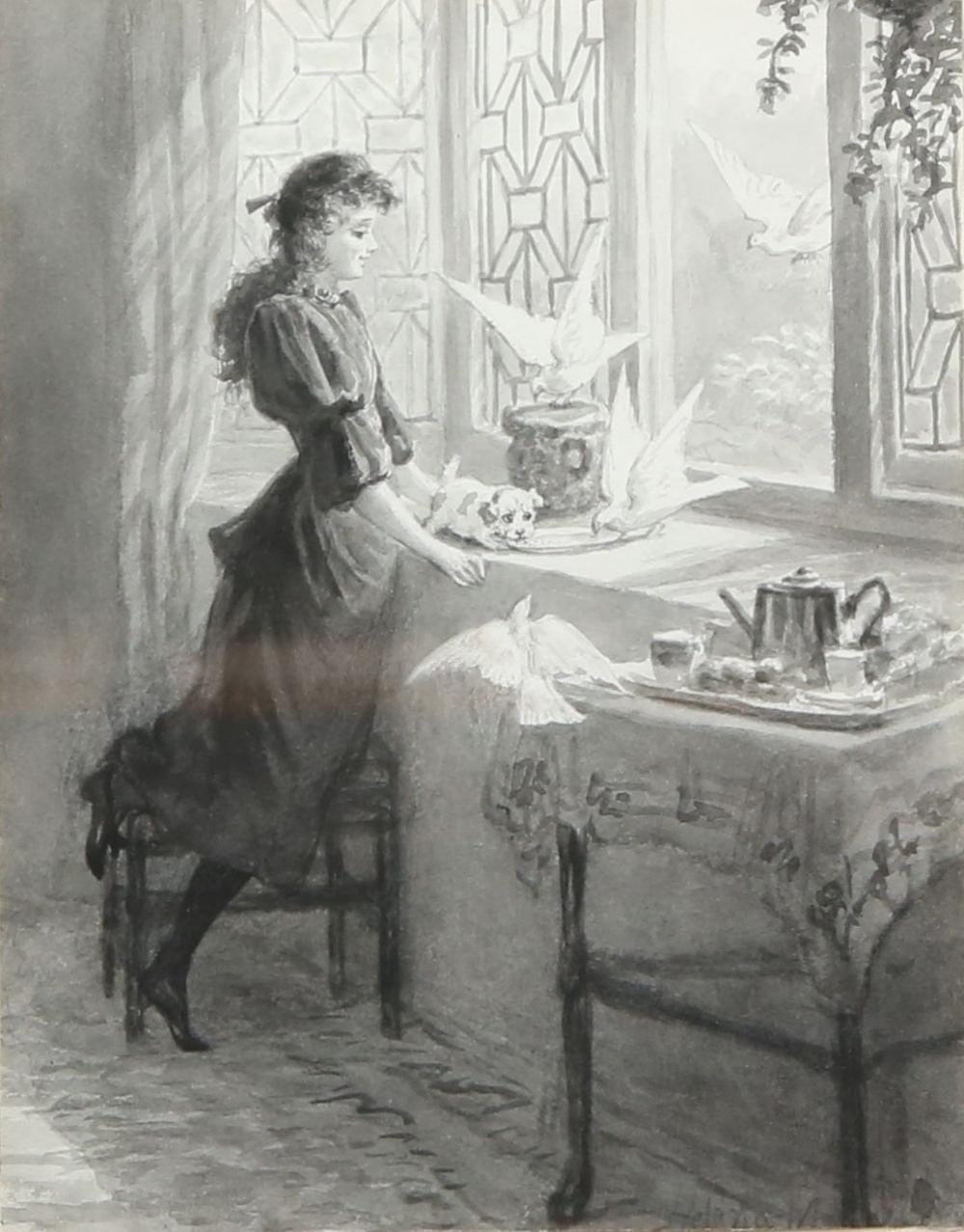 Helena J. Maguire comparable auction result: helena maguire british 1860 1909 intruders