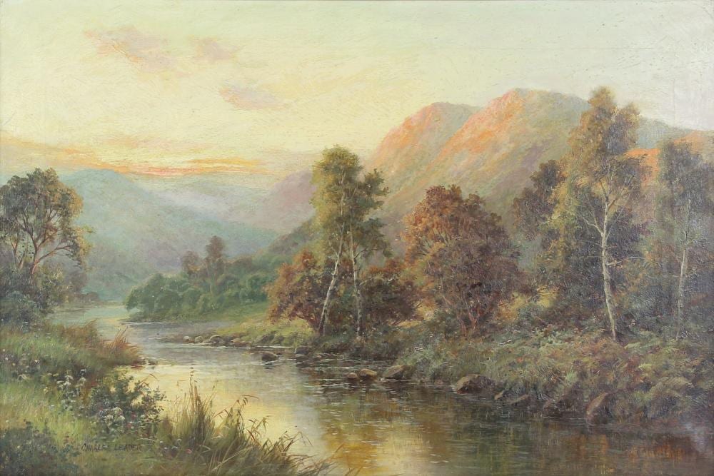 Charles Leader comparable auction result: charles leader british late 19th early 20th cent