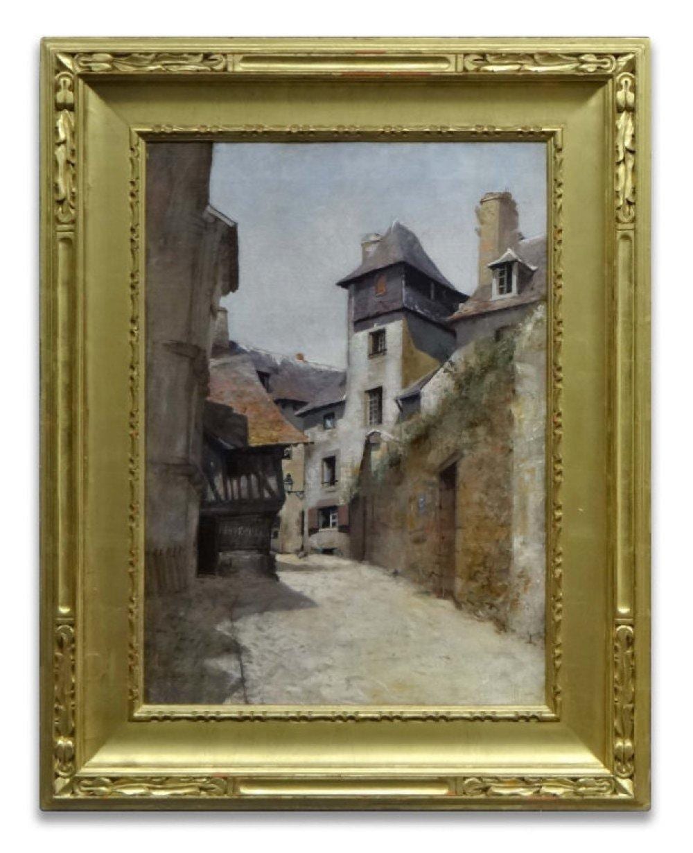George L. Noyes comparable auction result: george l noyes 1864 1954 city interior oil canvas 25 x 18 prov doyle ny dec 10 2002