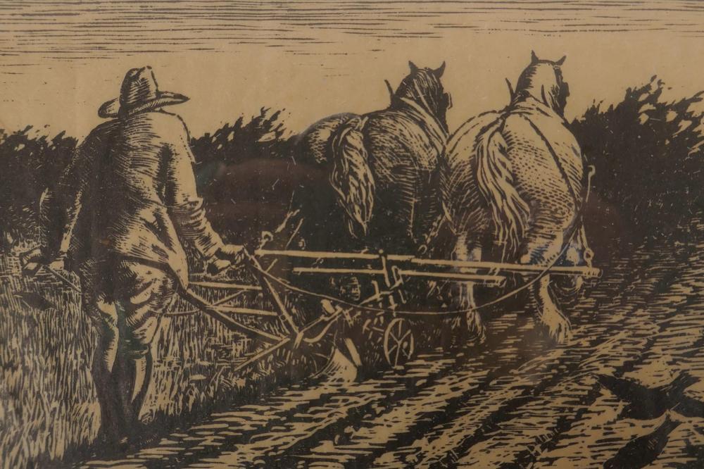 henry clarence whaite british 1828 1912 man ploughing the field with horses woodcut signed and numbered 2 in lower margin 1922 7 x 6 · Crow's Auction Gallery Ltd · 2020-03-11 Henry Clarence Whaite comparable auction result: henry clarence whaite british 1828 1912 man ploughing the field with horses woodcut signed and numbered 2 in lower margin 1922 7 x 6