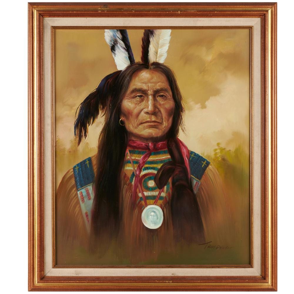 Troy Denton, painting sold by Millea Bros Ltd, lot 1107 — auction record photograph
