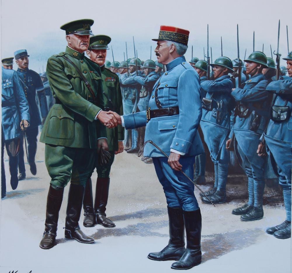 Morton Kunstler comparable auction result: morton kunstler b 1931 general pershing