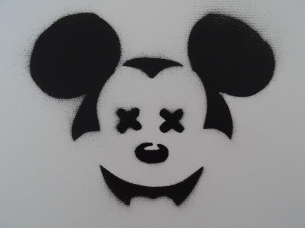 Banksy, spray graffiti art sold by Novartia, lot 126 — auction record photograph
