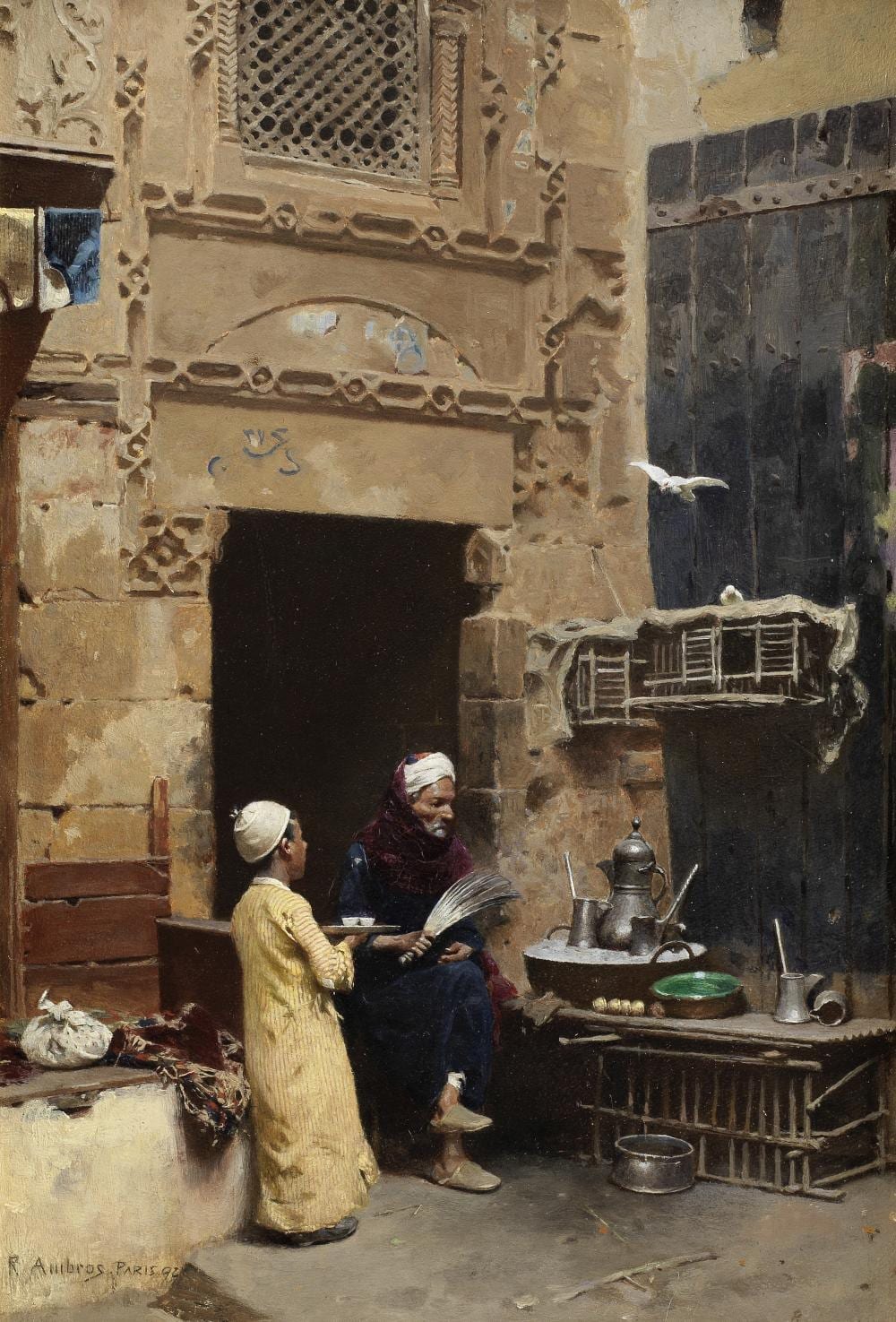 Raphael von Ambros comparable auction result: raphael von ambros austrian 1855 1895 the merchant