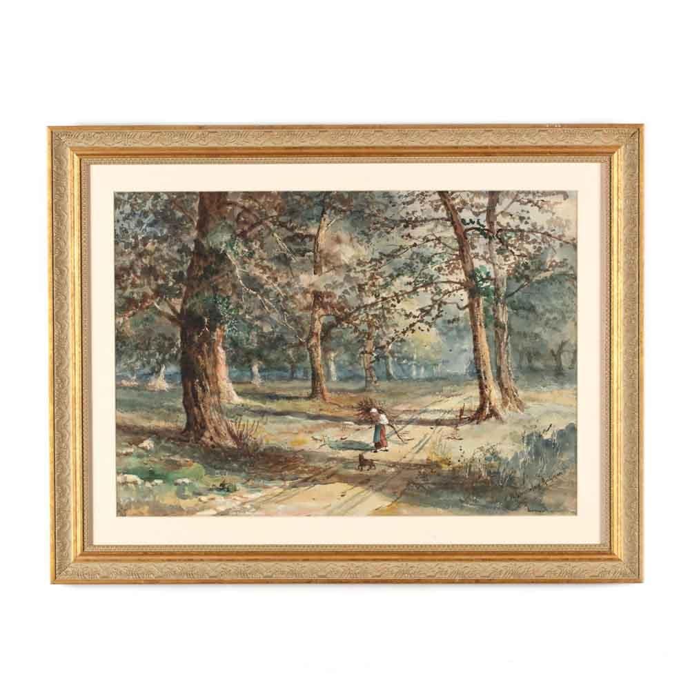 William Livingstone Anderson comparable auction result: william livingstone anderson british 1856 1893 gathering firewood