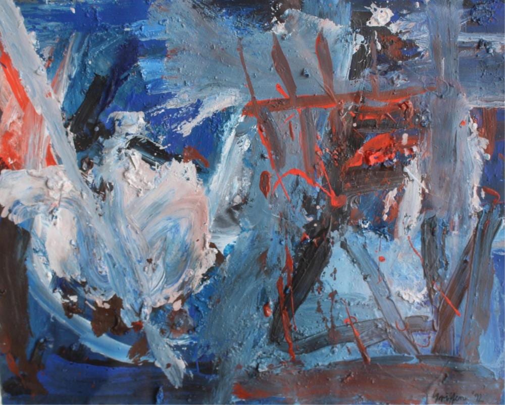Peter Griffen comparable auction result: peter griffen 1948 moonlight on the three