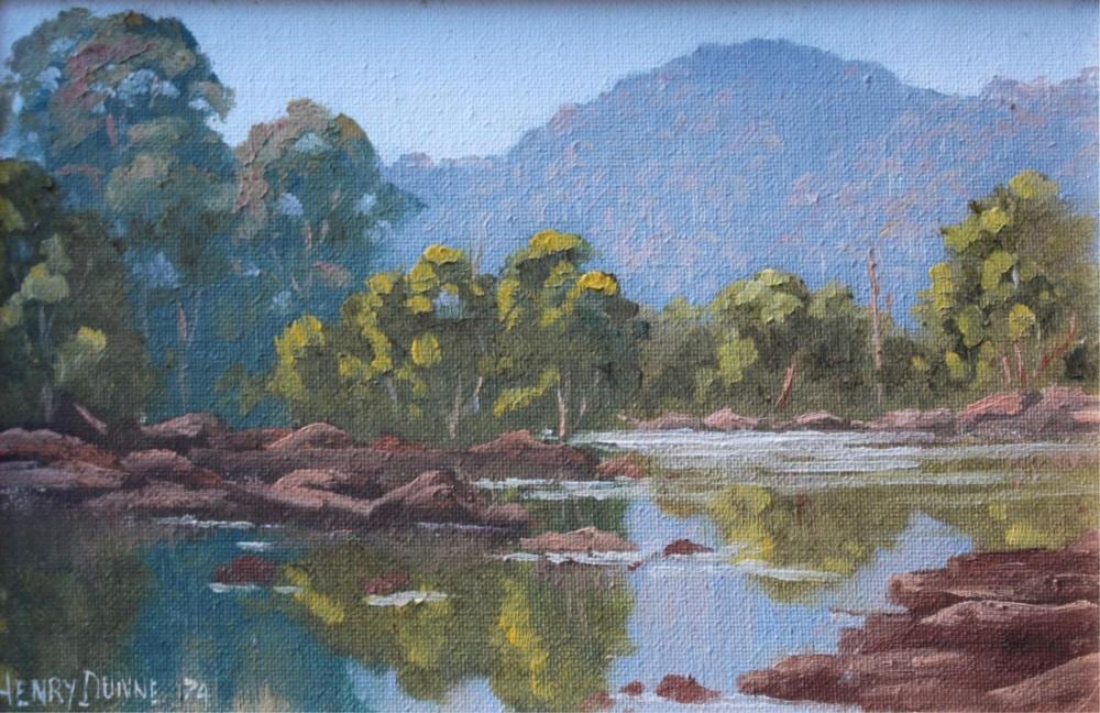 Henry Dunne comparable auction result: henry dunne 1931 the shoalhaven at braidwoood