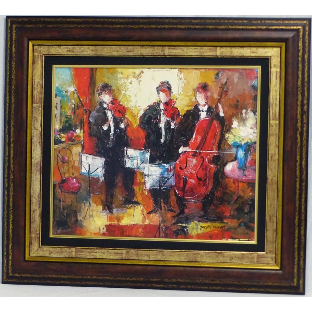 Jacob Chayat comparable auction result: jacob chayat musicians giclee on canvas