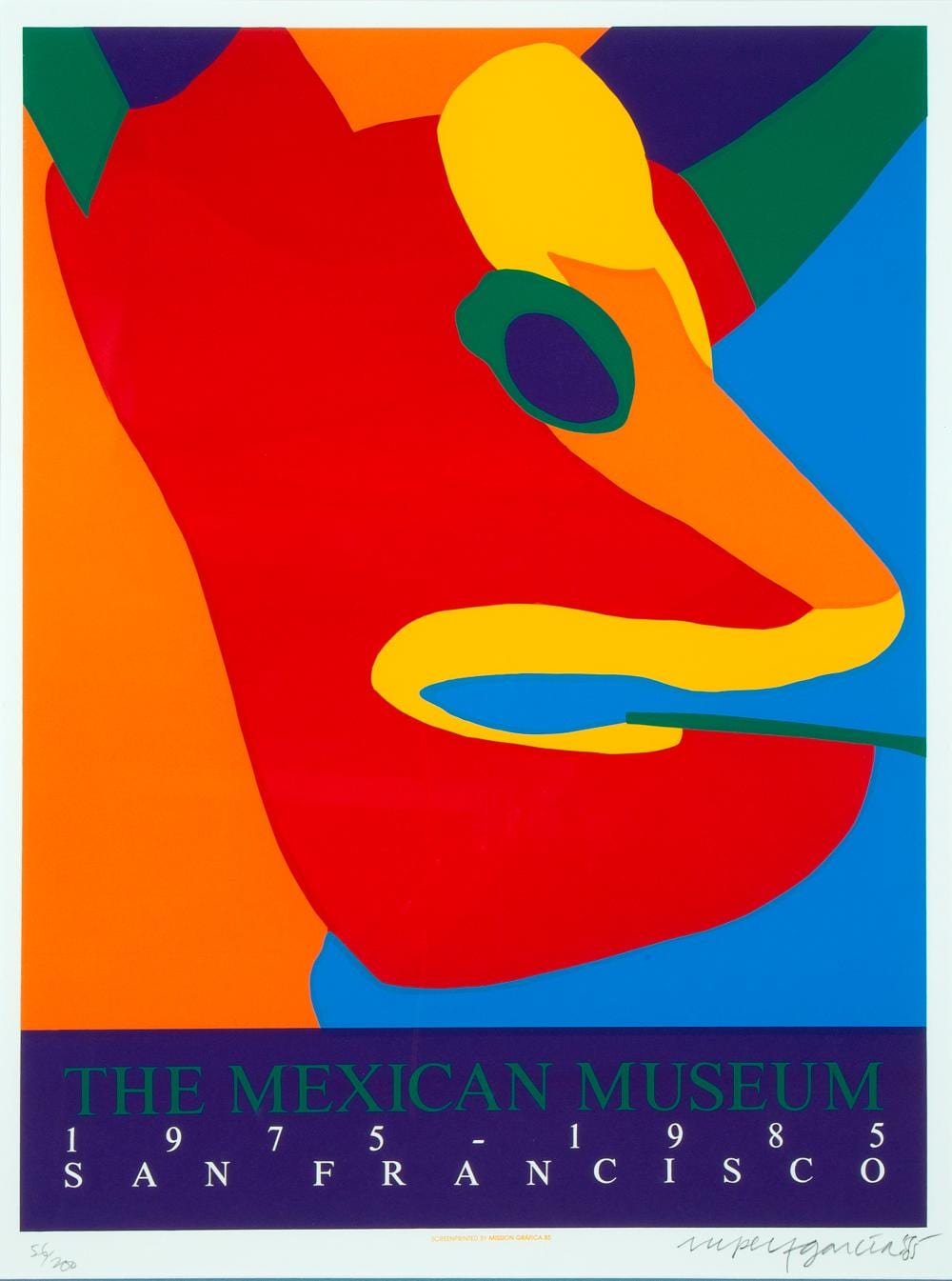 Rupert Garcia comparable auction result: rupert garcia the mexican museum 1985