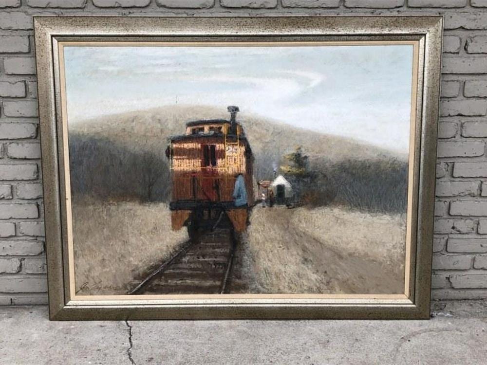 Jon S Legere comparable auction result: jon s legere 1944 1996 large o b titled indian summer