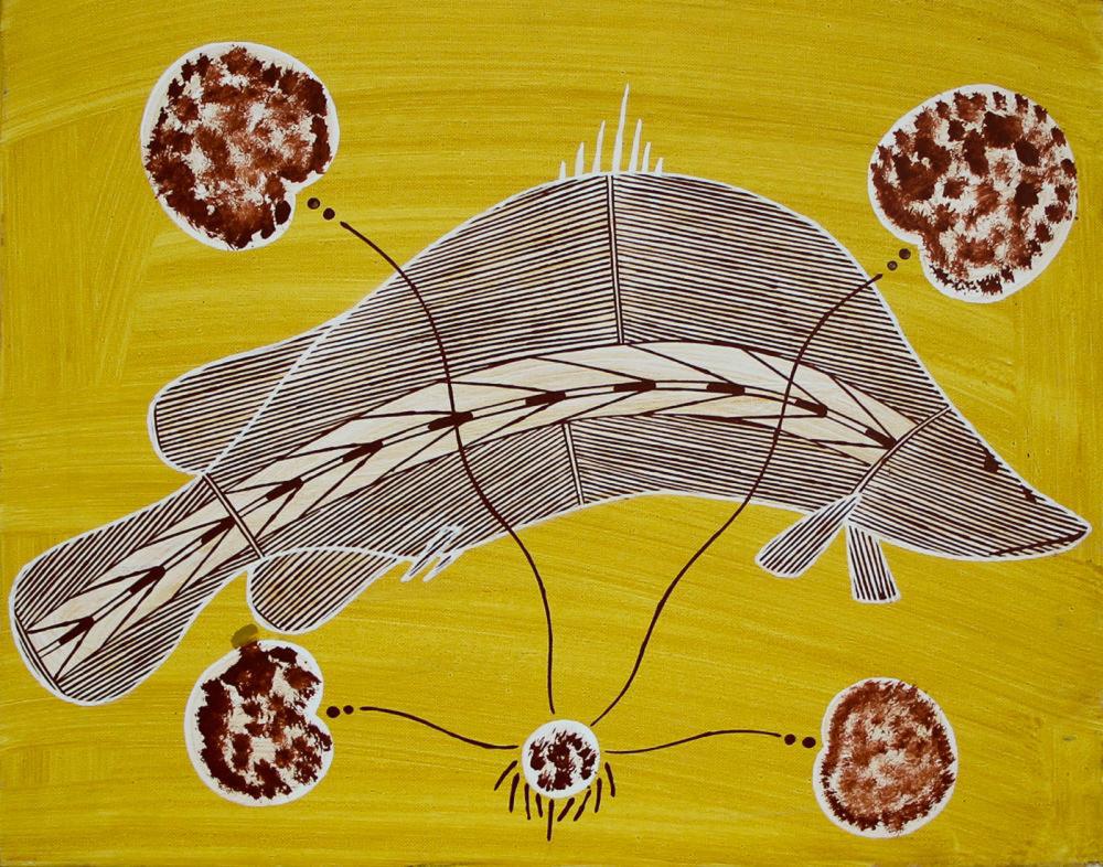 Joey Nganjmirra comparable auction result: joey nganjmirra untitled