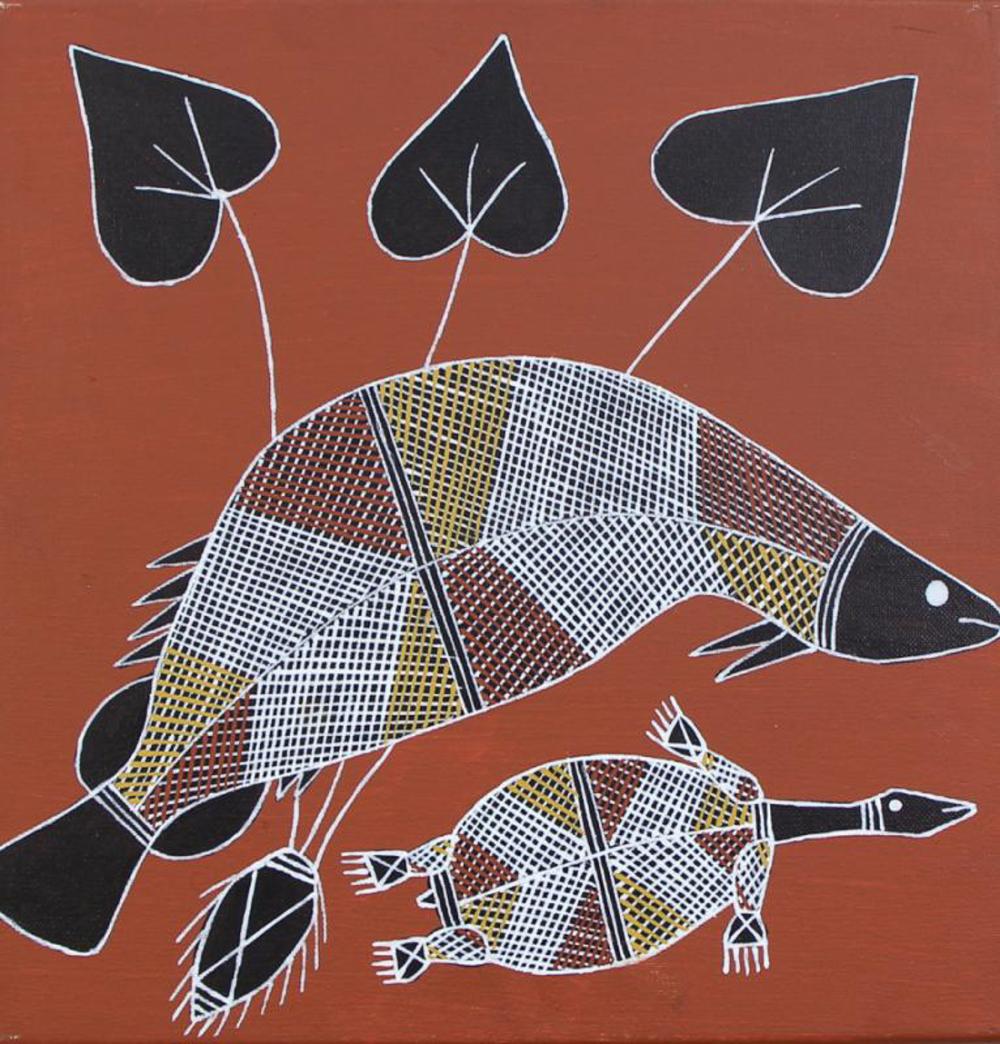 Trevor Nganjmirra comparable auction result: trevor nganjmirra untitled