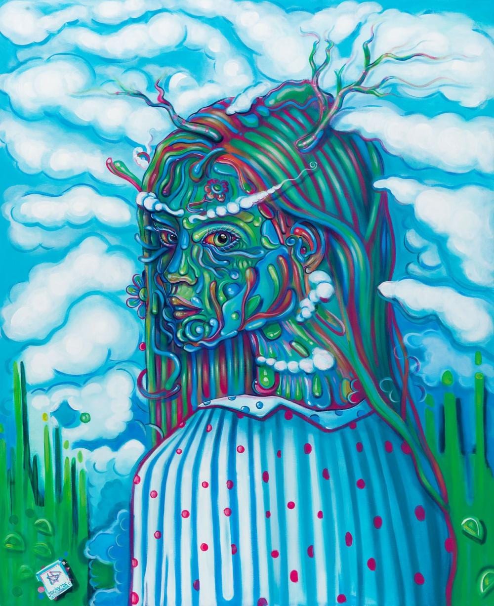 Kamil Jakobczak comparable auction result: kamil jakobczak b 1990 dreamer 2020 110 x 90 cm