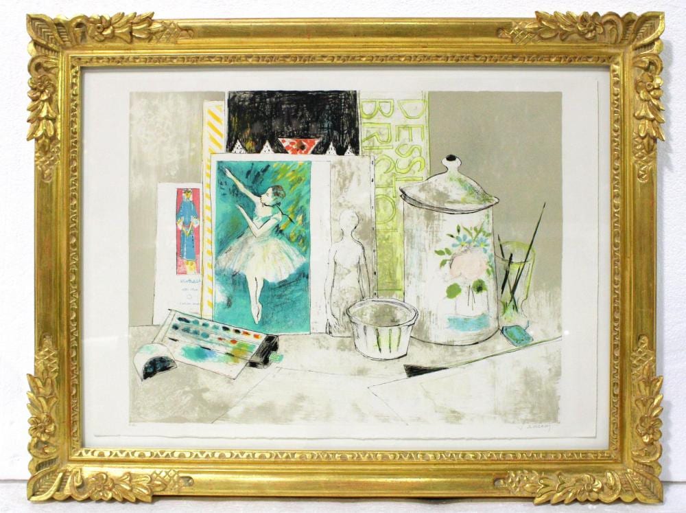 Jean Leon Jansen comparable auction result: signed jean leon jansen lithograph in color