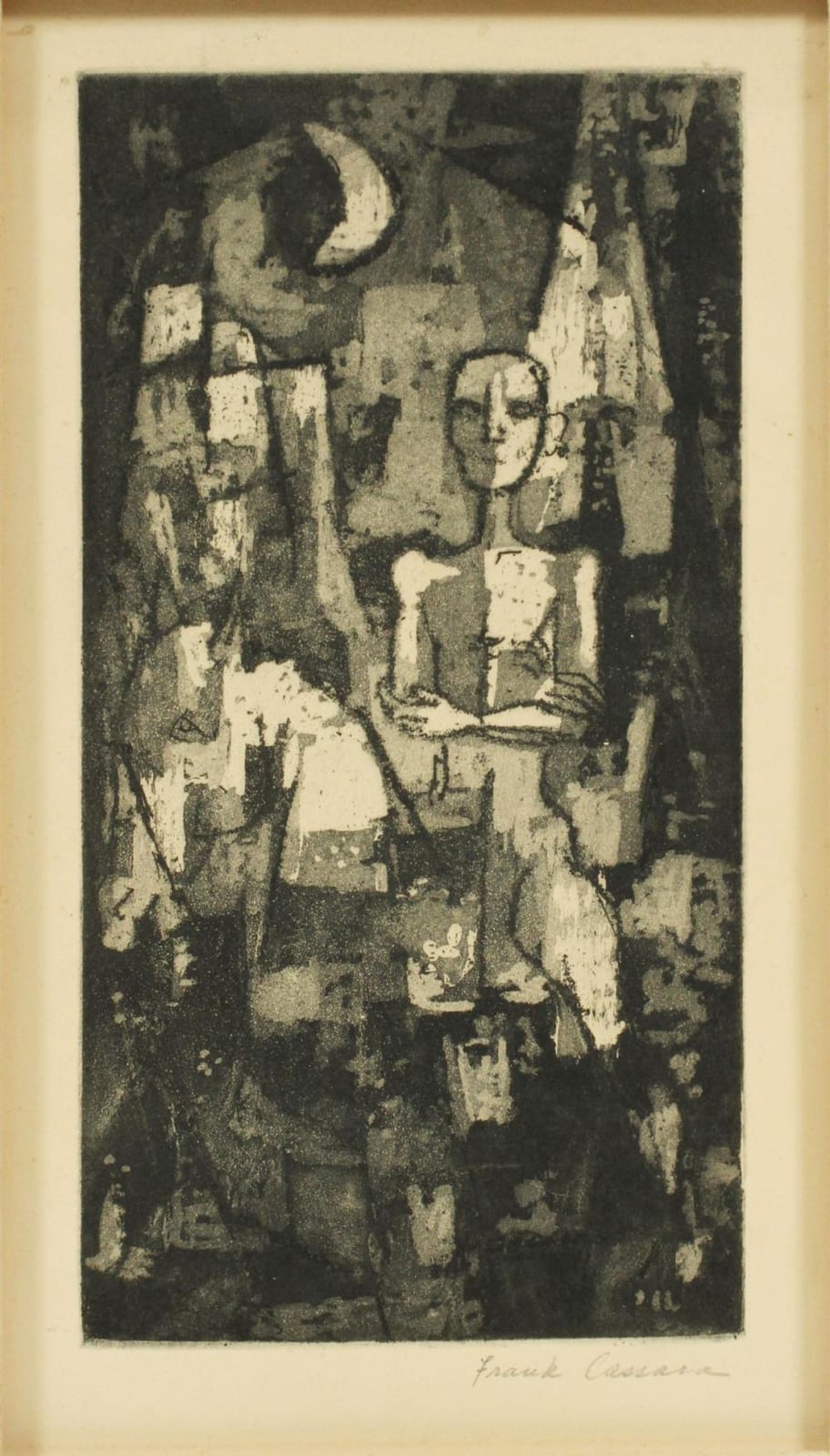 Frank Cassara comparable auction result: frank cassara lithograph h 7 75 w 4