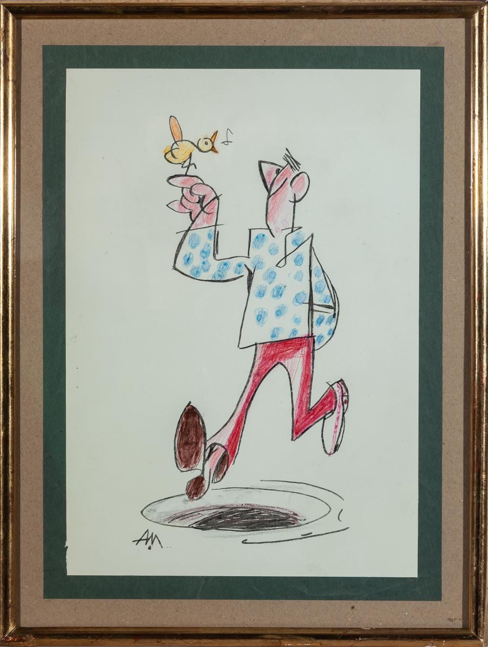 antonio mingote sitges 1919 madrid 2012 staring at a bird · Goya Subastas · 2020-06-03 Antonio Mingote comparable auction result: antonio mingote sitges 1919 madrid 2012 staring at a bird